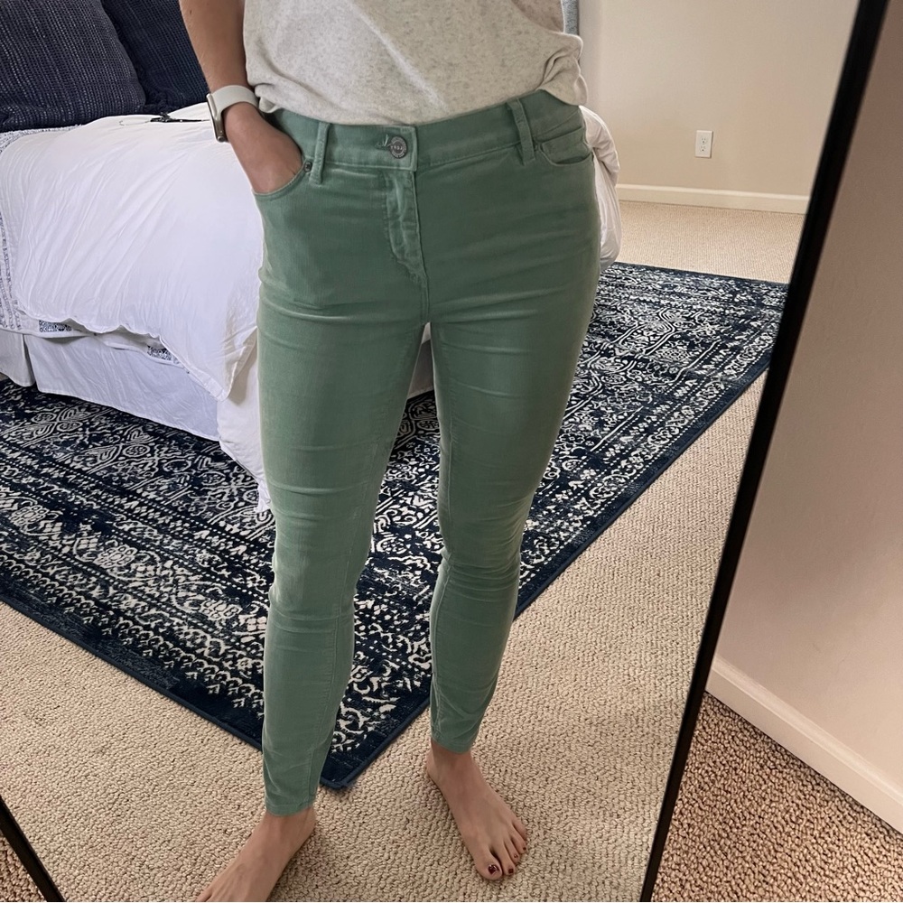 Loft Sage Green Corduroy Jeans